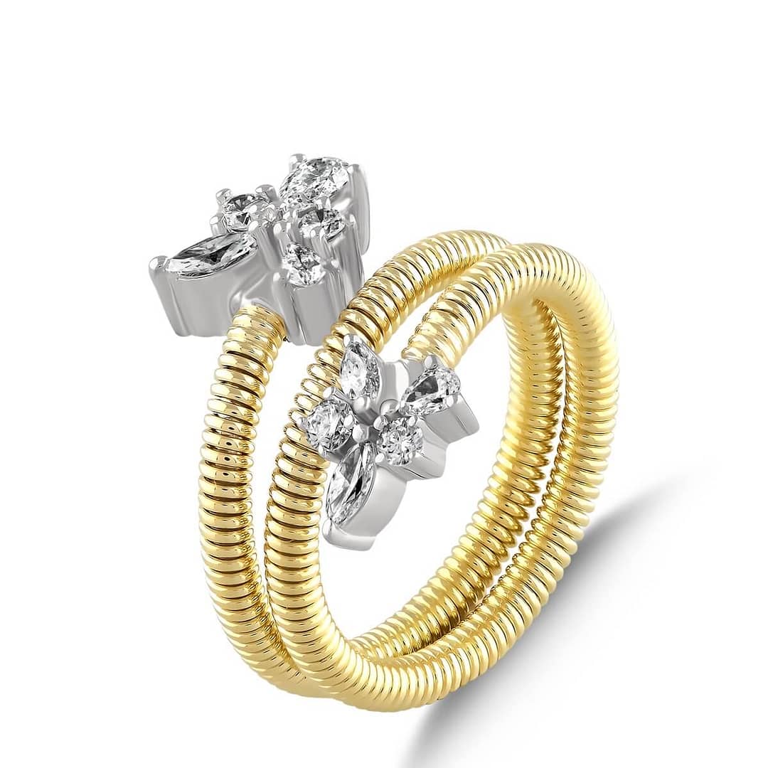 Floral Spiral Ring