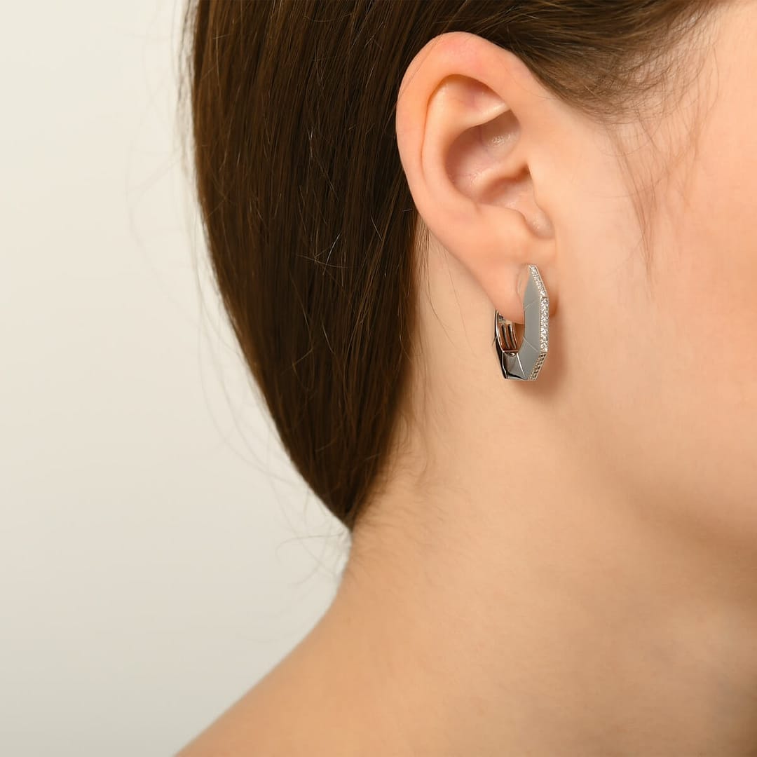 Heptagon Earrings