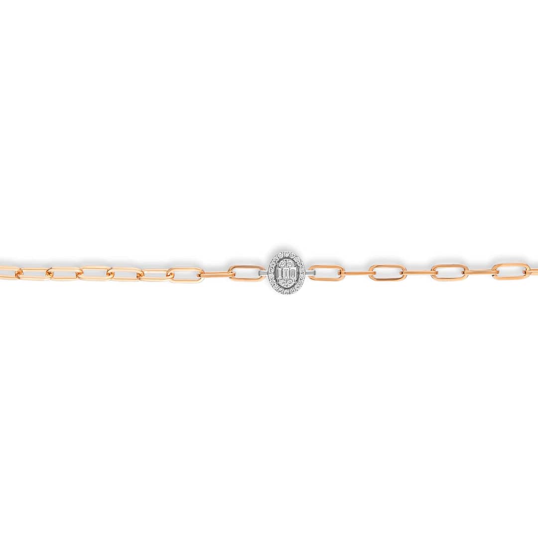 Baguette Cut Chain Bracelet