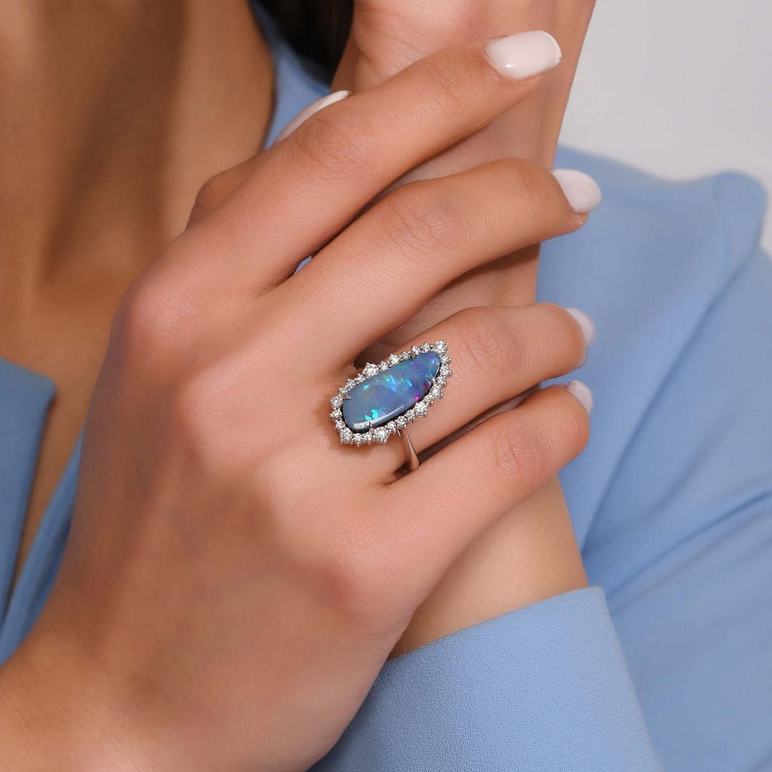 Amorphous Opal Ring