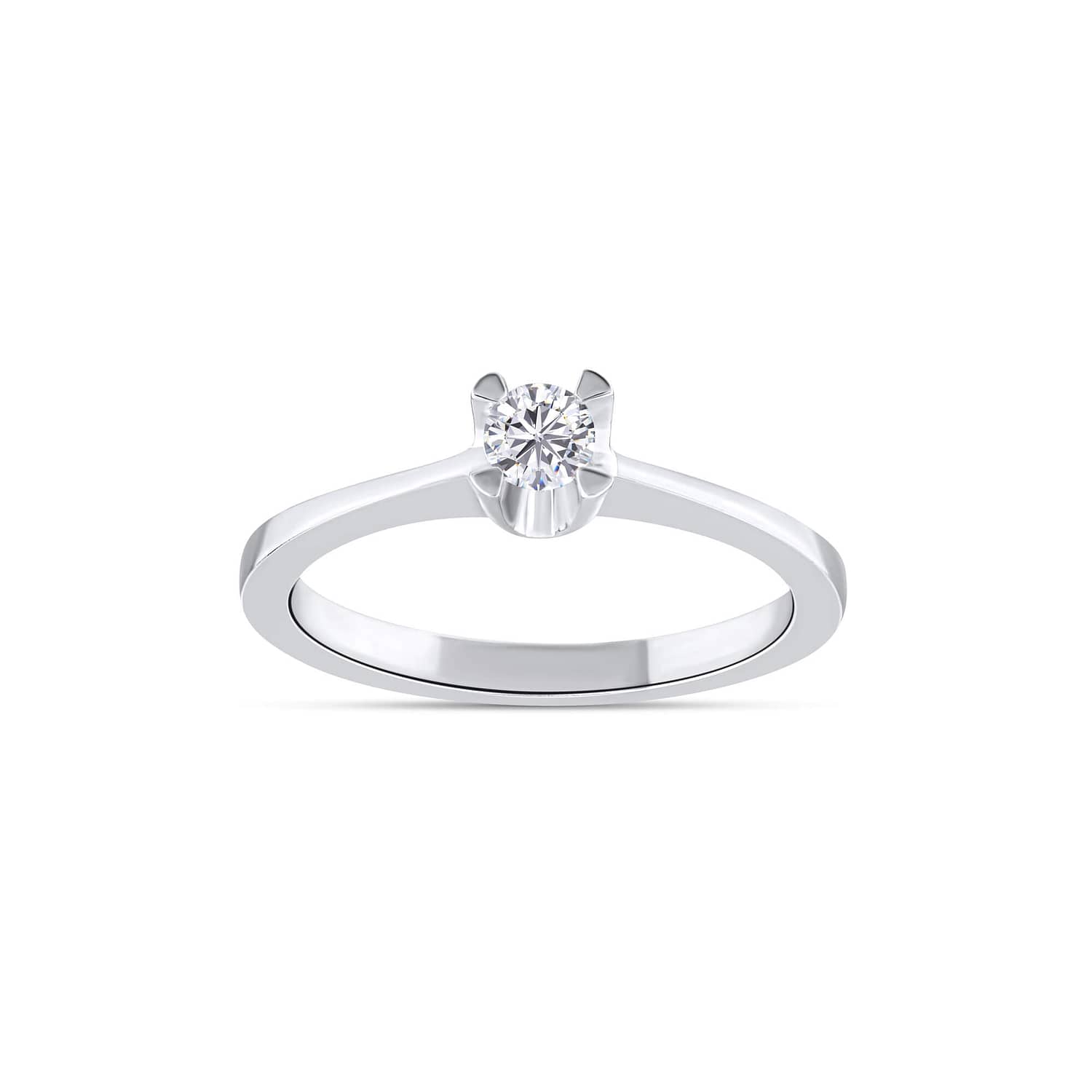 4 U Prongs Solitaire Ring