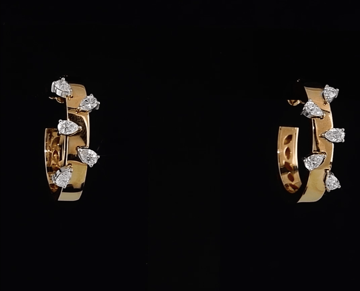 Marquise Diamond Seated Earrings